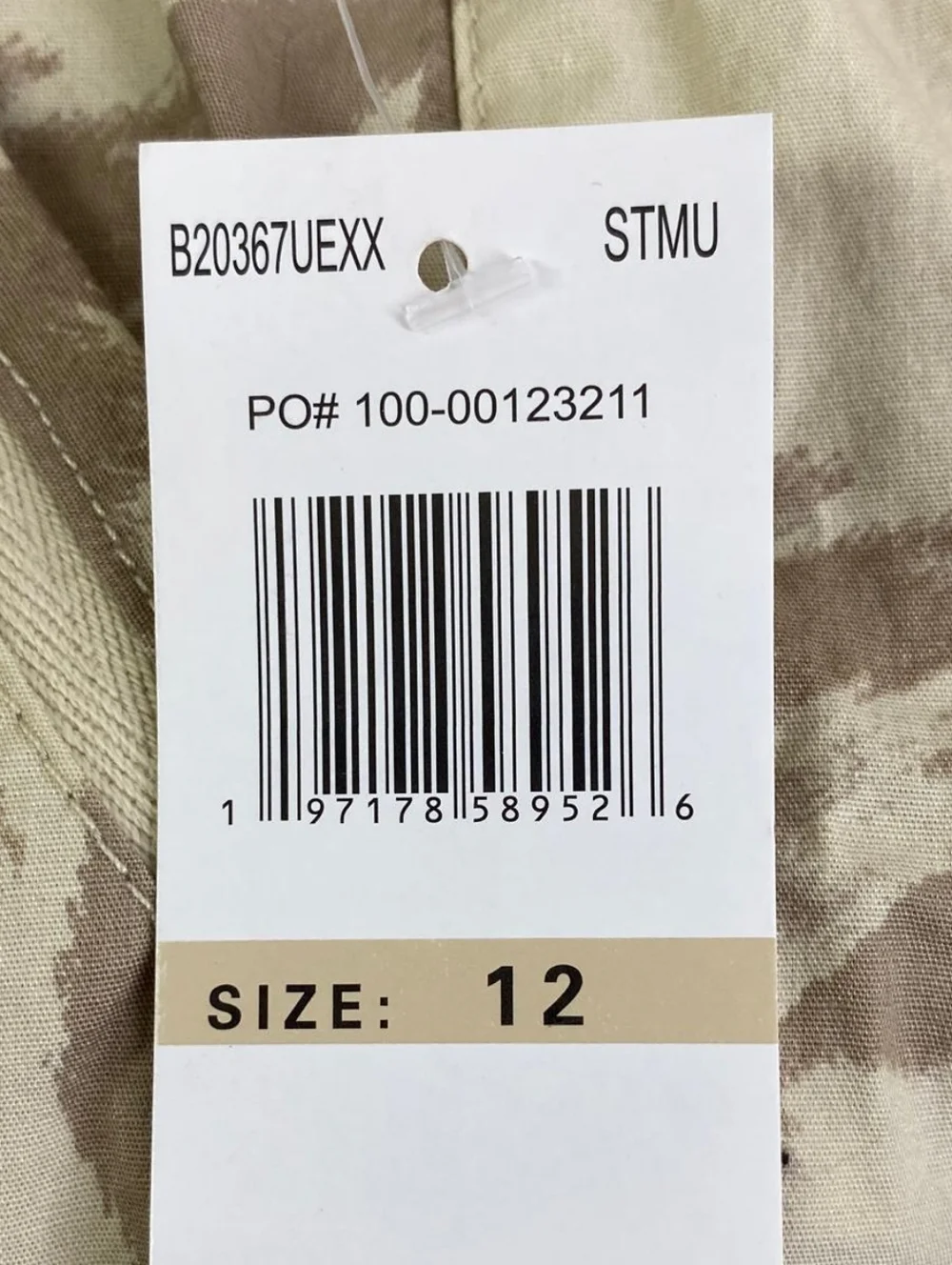 NWT Democracy Khaki Floral Tie-Dye Cropped Pants 12 - Picture 8 of 8
